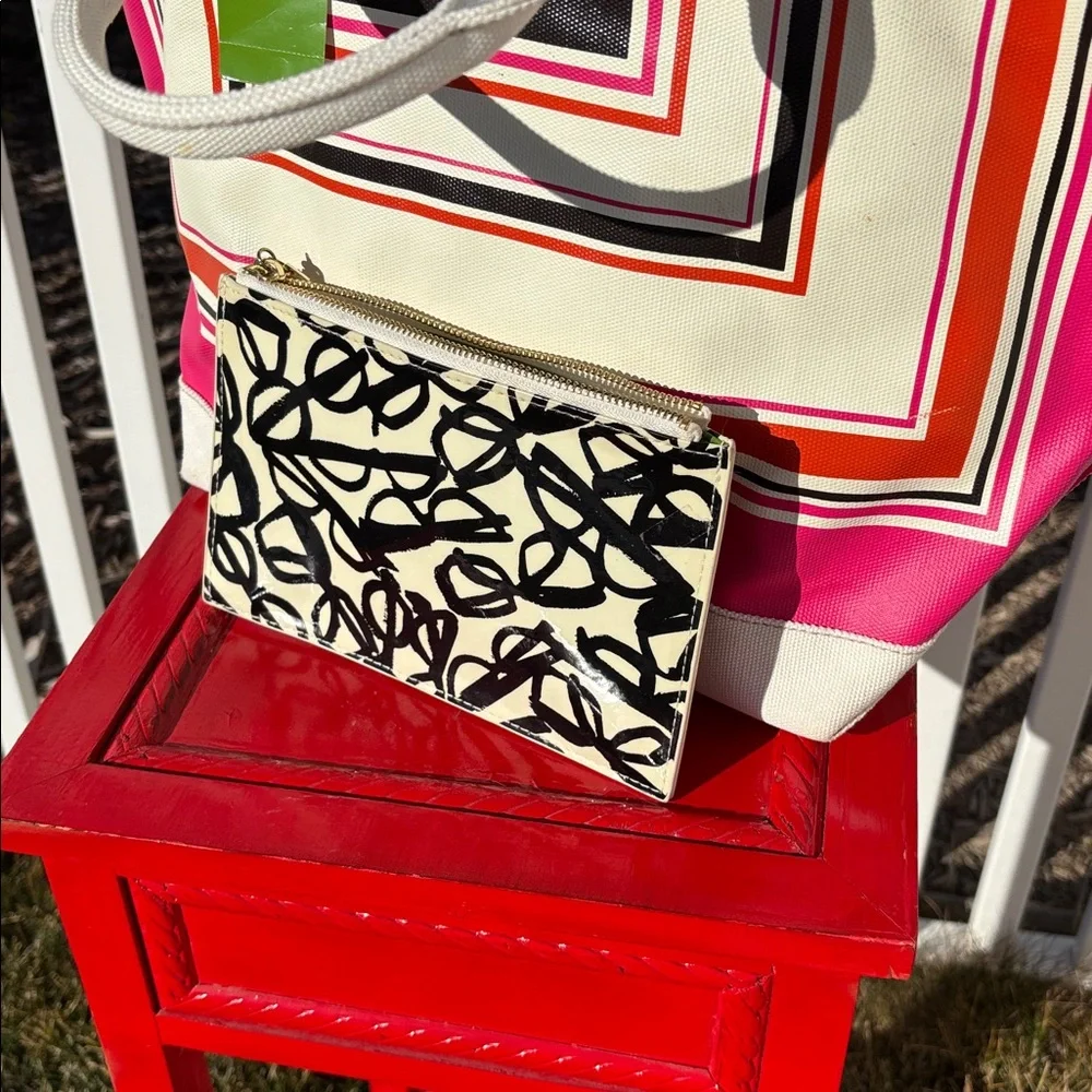 Kate Spade New York Coated Canvas NWT Tote and Zippered Pencil Case